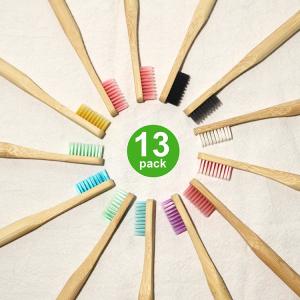Quality Adults Oral Care vegan Bamboo Charcoal Toothbrush Mixed Color wholesale
