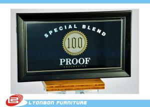 Quality Store Durable Wood Display Accessory With Printing logo , Black MDF Display Sign wholesale