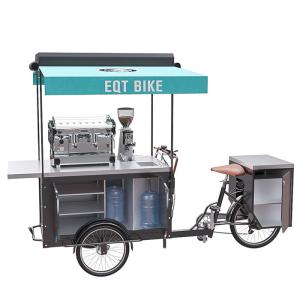 Quality Stainless Steel Coffee Bike Cart User Friendly Convenient Operation wholesale
