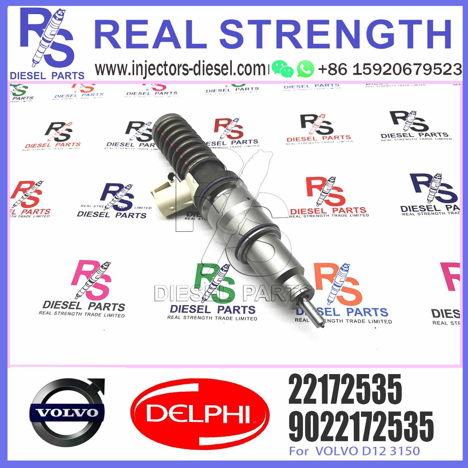 High Quality Diesel Fuel Injector 22172535 9022172535 BEBE4D34101 For V-O-L-V D12 3150