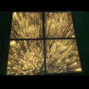 Quality Wonderful LED Light Dance Floor , Tempered Glass 3D Spark Starlight Dance Floor wholesale