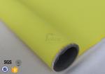 Yellow PU Fiberglass Cloth 530gsm 0.45mm Spark Welding Blanket Materials