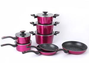 Quality Colorful PTFE Free 16cm 12L Non Stick Saucepan Sets wholesale