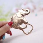 Lucky Golden Elephant Bottle Opener Favor