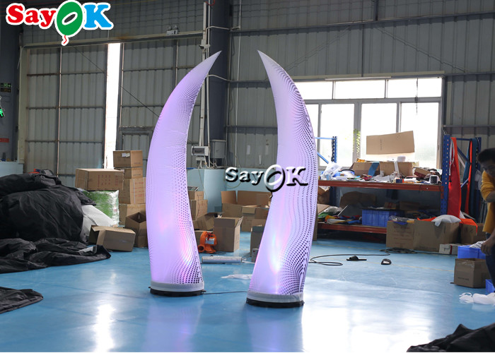 2.5m Multicolor Inflatable Lighting Decoration LED Ivory For Wedding Event Decoration