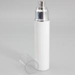 36mm 85ml PET Cylindrical Spray Bottle Silver Sprayer Clear Cap