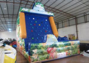 Quality Amument Park Inflatable Rock Climbing Wall Mountain Sports Games 5 X 4 X 6m wholesale