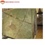Amazing Light Green Jade Onyx Slab , Ornament Light Green Jade Stone Panels