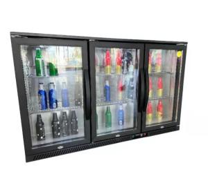 Quality 350L Sliding Beer 3 Door Upright Display Freezer wholesale
