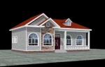 Anti Seismic Steel Frame Villa , G550 Steel Frame Shop 2000mm * 900mm Door