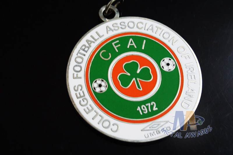 Trefoil Circle Design Imitation Hard Enamel Zinc Alloy Custom Sports Medals School Medallon