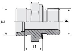 OEM 1cm-Wd 304 Stainless Steel Pipe Fitting Supplier NPT to Bsp Thread Adapter Pipe Adapter Hydraulic Fittings