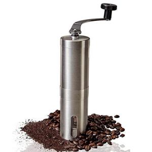 Quality Stainless Steel Coffee Mill Grinder Brushed Manual Coffee Grinder wholesale