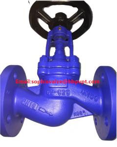 Quality cast steel GS-C25 DIN bellows globe valve wholesale