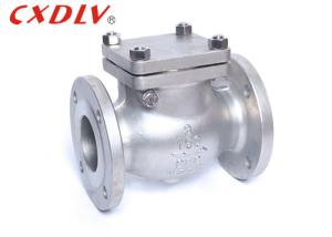Quality ANSI H44 4 Inch Flanged Swing Check Valve Water Meter Metal Seated Manual wholesale