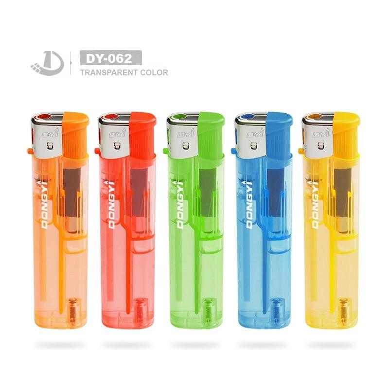 Dongyi High Quality Solid Color Windproof EUR Standard Cigarette Gas Lighter