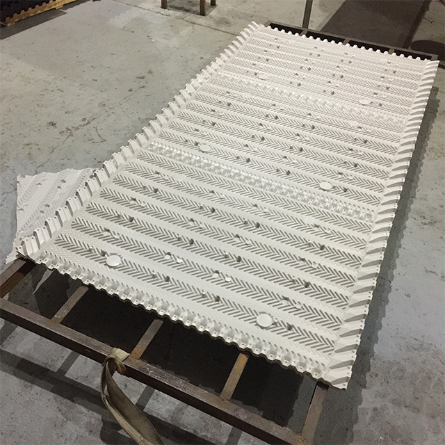1240-1250mm PVC Material For Cooling Tower Fill Cooling Tower Filler 16mm