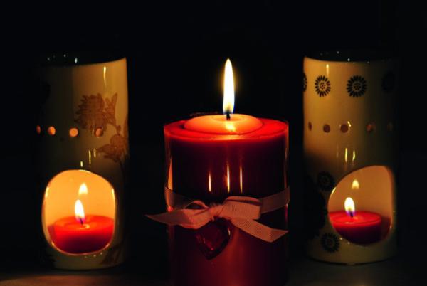 30 * 60cm Romantic Candles Spray Painting Lighted Wall Art for Wedding
