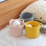 Decorative Custom Woven Cotton Rope Candy Storage Fabric Container Wholesale Spa