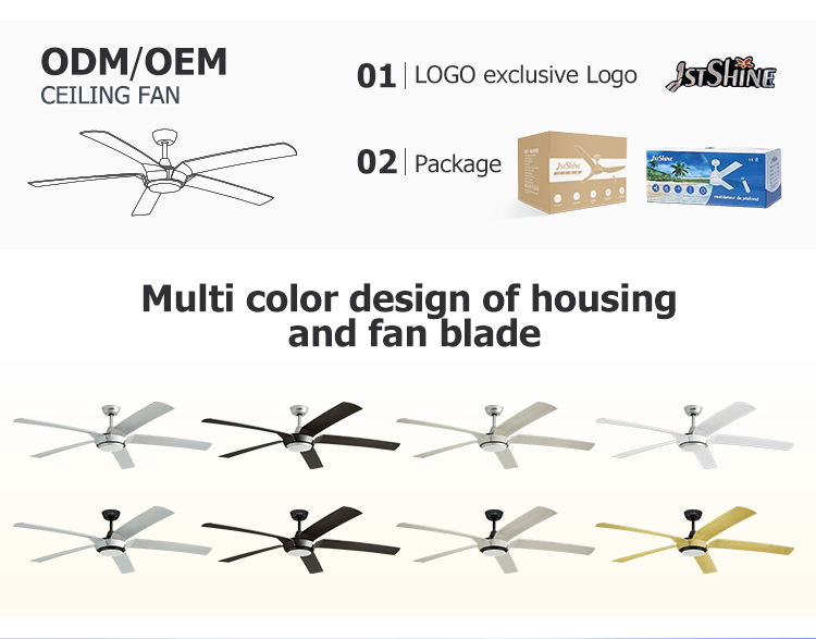 REACH Certified 1stshine LED Ceiling Fan with Dimmable Lighting and Remote Control