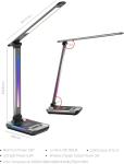 LED RGB Gaming Desk Lamp, Voice Activated Changing Colors Rhythm Light with
