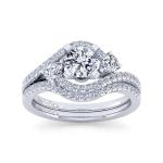 Round Gemstone Shape Lab Created Diamond Rings OEM ODM