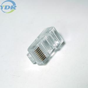 Quality CAT5 CAT5e CAT6 CAT6E Utp Cable Rj45 Connector 8Pin Transparent Head wholesale