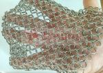 316 Stainless Steel Food Grade Kitchen Chainmail Scrubber For Cast Iron Cleaner