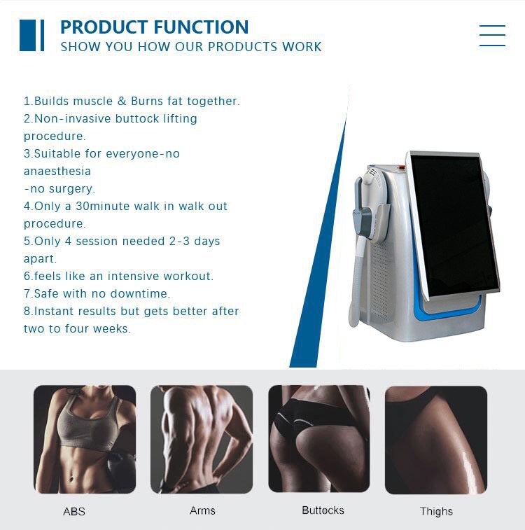 Waterproof RF EMS Muscle Stimulator Machine , ABS EMS Fat Burning Machine