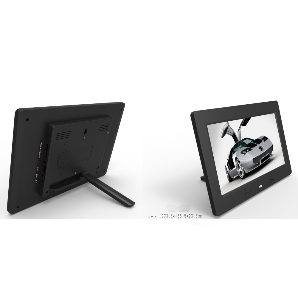 10.1" inch LCD Video advertising frame with SD USB ports with IR body sensor for retail store