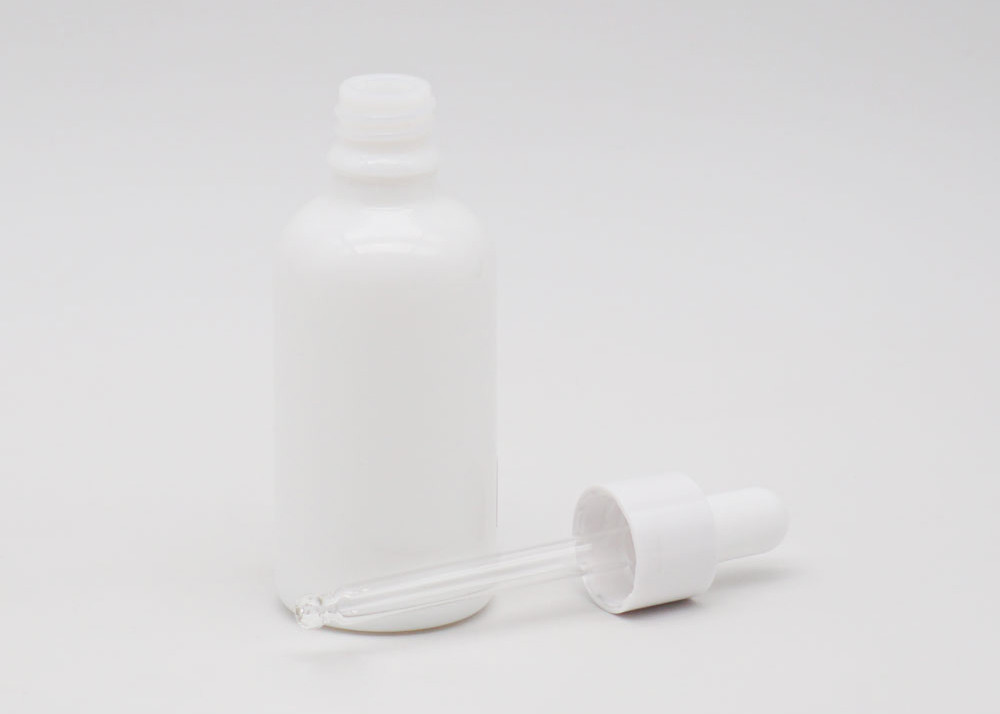 30ml Cylinder Cosmetic Oil Glass Bottle With Various Droppers