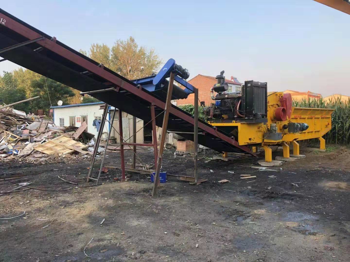 Pallet grinder wood pallet shredder for mulch, Wooden pallet chips machine