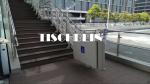 Safe Landing Residential Wheelchair Inclined Platform Lift Shopping Mall Low