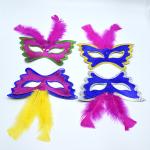 Women Festival Party Decorations Paper Handicraft Masks 350gsm CCNB Material