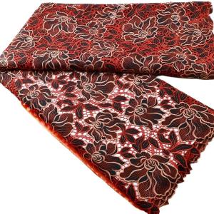 Quality fashion fabric african attire soft and nice silk african design for lady bridal lace wedding dress embroidery indones wholesale