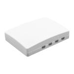 Wall Mounted Fiber Optic Termination Box 4 Ports SC Simplex Type Plastic Housing