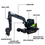 Digger Crawler Hydraulic Excavator WEAX12 9 Ton Mini Diesel Excavator