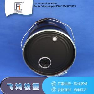 Quality UN Rated Black 10L Coffee Bean Storage Tinplate Pails wholesale