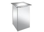 stainless Steel Metal material Public Bathroom Cabinet Trash Waste Bin Dustbin