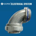 Zinc Die Cast 3 Inch 90 Degree Liquid Tight Connector Waterproof Connector