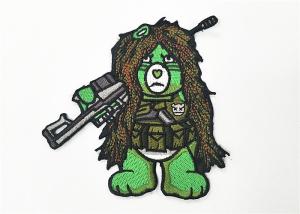 Quality Boy Scout Clothing Embroidery Patches Bear Logo With Hook Backing wholesale