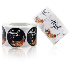 Quality 7g/PC Flowers Personalised Gift Cosmetic Label Stickers For Packaging wholesale