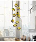 Fashion Glass Ball Pendant Light Modern LED Indoor Lamp Restaurant Dining Room