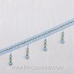 Handmade fashionable chain beads lace tassels fringes for curtain/sofa/pillow