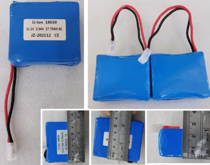 High Disharge Battery Pack 3S1P 18650 2500mAh 8C 11.1V Batteries For Medical Device