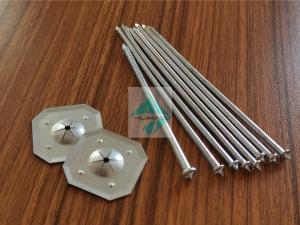 Quality Powerbase 3.4mm Zinc Plated Mild Steel Stud Welding Pins, Galvanized Steel CD Weld Pins wholesale