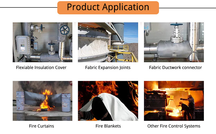 Heat Resistant Silicone Fabric Heat Reflective Fabric For Pipe Insulation And Pipe Wrap