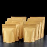 Aluminum food packaging Aluminizing Kraft Paper stand up zipper bag