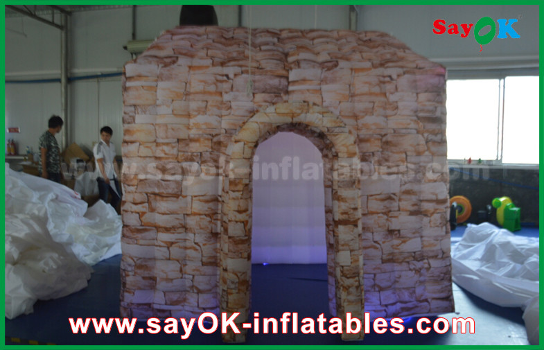 Inflatable Tent Customized Full Printing Inflatable Photo Booth , Portable Inflatable Cube House