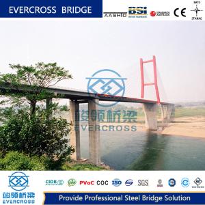 Quality Diagonal Pedestrian Cable Stayed Bridge Large Span Composite Steel Bridge wholesale